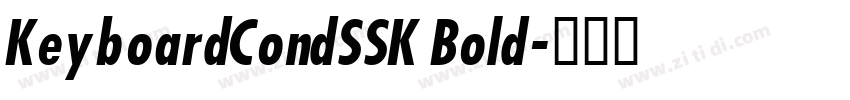 KeyboardCondSSK Bold字体转换